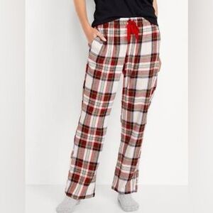 Old Navy Red and White Plaid Pajamas Intimates & Sleepwear